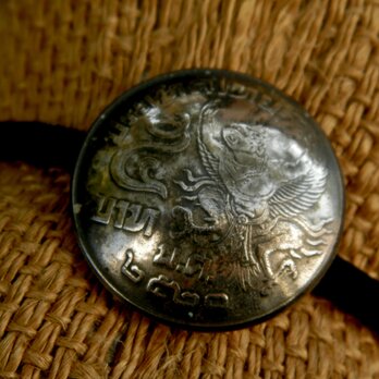 ＃H116　Kingdom of Thailand Coin Hair Elasticの画像