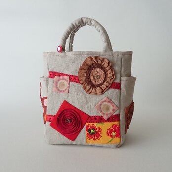 random parts linen bag [beige]の画像