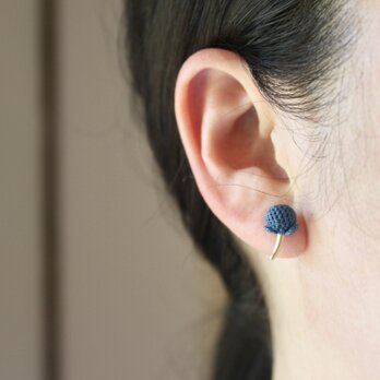 seedの耳飾り　-藍染め-の画像