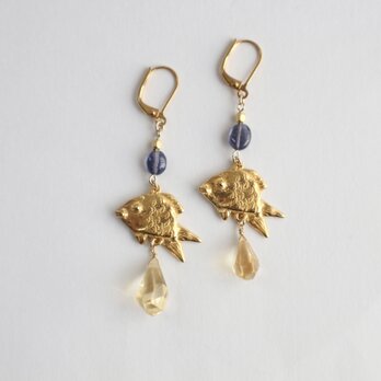 Smiling goldfish pierce(earring)の画像