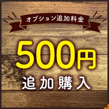 【オプション料金】 ¥500 追加購入専用ページの画像