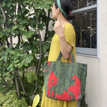 ショルダートート「カンナ」希望_レッド