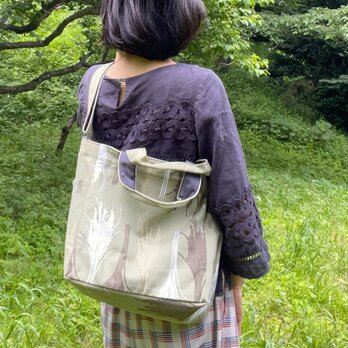 ショルダートート「稲」アイタイネ！_稲穂柄