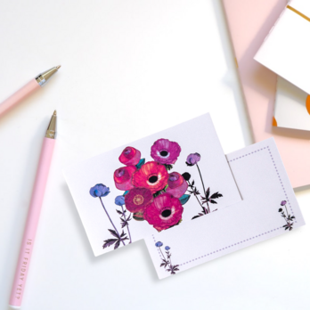 メッセージカード封筒セット（花）の画像
