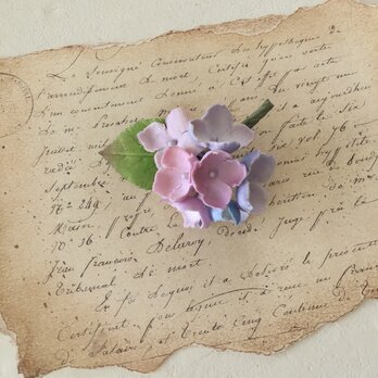 染め花の紫陽花のポニーフック(ピンクパープル)の画像