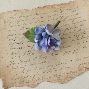 染め花の紫陽花のポニーフック(ブルーパープル)の画像