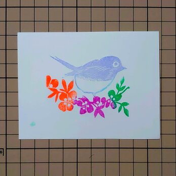 消しゴムはんこ「小鳥②」の画像