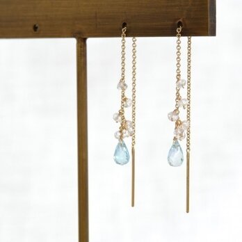 14KGF◇アメリカンピアス　ice blue