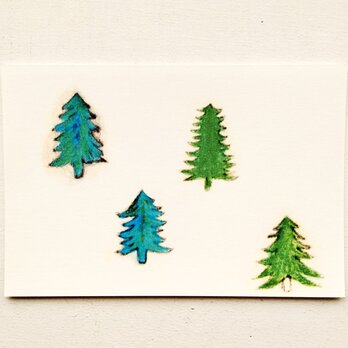 ㊸「森」ポストカード　※同柄3枚の画像