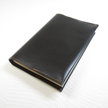 ハヤカワ文庫トールサイズ対応《ゴートスキン》ブラック・一枚革のブックカバー・0671の画像