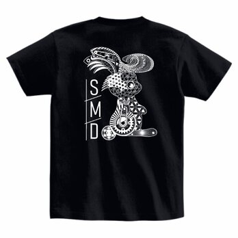 送料無料 ◇メカリーゼントうさぎ Tシャツ◇ Lサイズ / バックプリントの画像