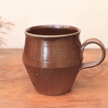 備前焼 コーヒーカップ(野草)　c9-052の画像