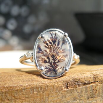 デンドリティック アゲートリング / Dendritic Agate Ring 5cの画像