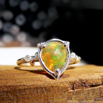 エチオピア オパール リング / Ethiopian Opal Ring 5aの画像