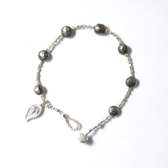 -Pyrite- silver braceletの画像