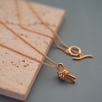 【knot】18kgp knot necklaceの画像