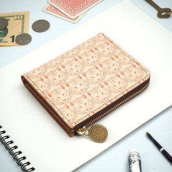 Ｌ字ファスナー 財布（トラ） 本革 コンパクトの画像