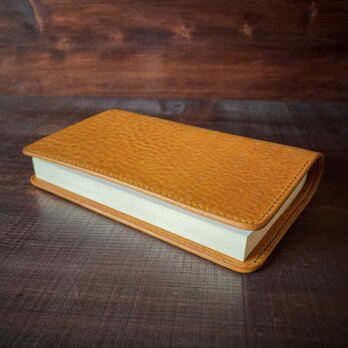 《新書判サイズ》レザーブックカバー（イエロー）の画像
