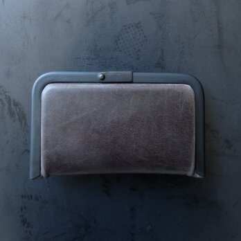 card case ＜牛革 gray＞の画像