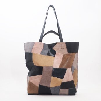 Double handle leather tote_a/本革/ユニセックス/T079の画像