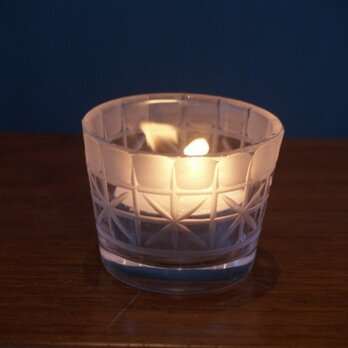 KIRIKOキャンドルホルダー　格子花＋上かまぼこ