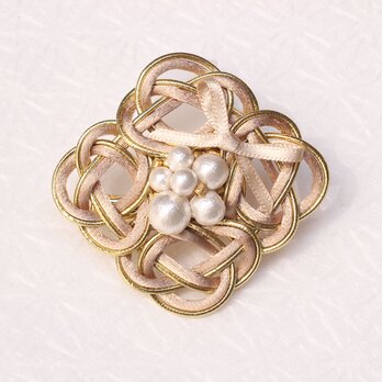 NIJISONG　Awaji Brooch ベージュゴールドの画像