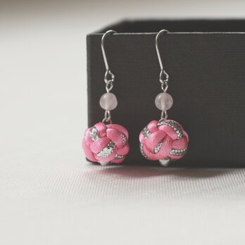 NIJISONG ピアス Tsubomi Metallic ピンクシルバーの画像