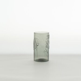 Flora｜glass｜tumbler φ6.5cm｜greyの画像