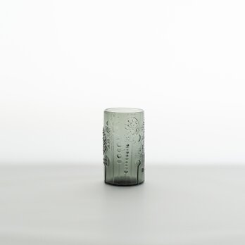 Flora｜glass｜tumbler φ5.8cm｜greyの画像