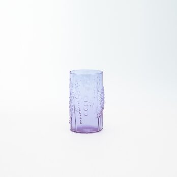 Flora｜glass｜tumbler φ5.8cm｜amethystの画像