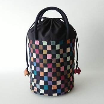 patchwork bucket bagの画像
