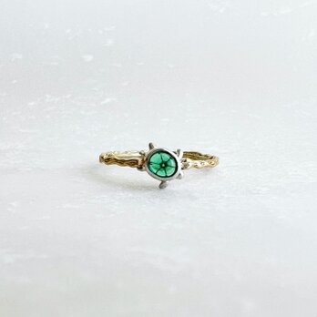 Trapiche Emerald K14 Ringの画像