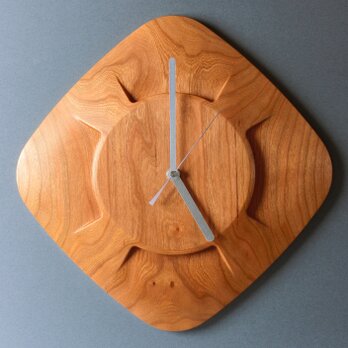 掛け時計（木製・無垢）Wood Wall Clock DC-1　ブラックチェリーの画像