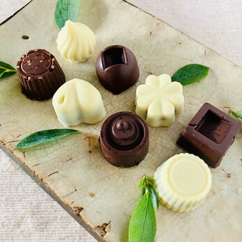 オーガニックホワイト＆ビターチョコセット＜8個＞白砂糖不使用♪の画像