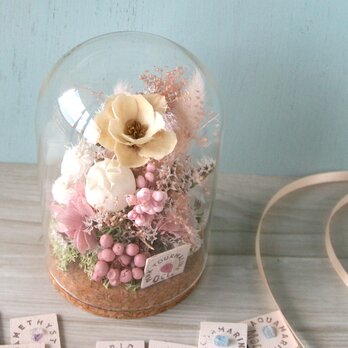 誕生月の天然石 flower dome　-anemone pink-の画像