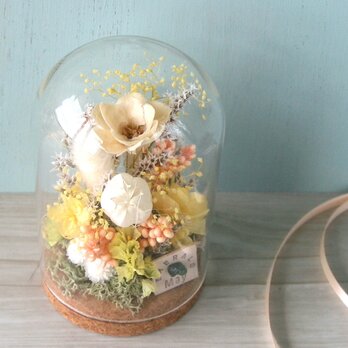 誕生月の天然石 flower dome　-anemone yellow-の画像