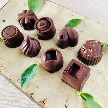 オーガニックビターチョコ詰合わせ＜８個＞白砂糖不使用♪の画像