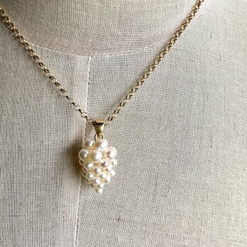 Grape Pearl Necklace -Silver925の画像