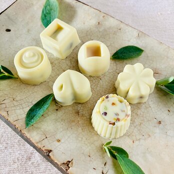 オーガニックホワイトチョコ詰合わせ＜６個＞白砂糖不使用♪の画像