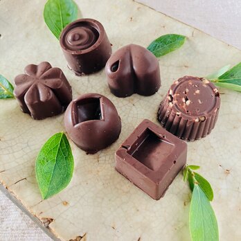 オーガニックビターチョコ詰合わせ＜６個＞白砂糖不使用♪の画像