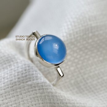 [青の洞窟 blue chalcedony]ringの画像