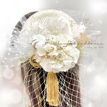 トーク帽　トークハット　カクテルハット　成人式　髪飾り　振袖　卒業式　袴　結婚式　和装　色打掛　大正ロマン　レトロの画像