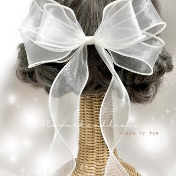 成人式　振袖　袴　卒業式　結婚式　髪飾り　前撮り　\11色から選べる/ ゆるかわ ガーリーなヘッドドレス　ドレスヘアの画像