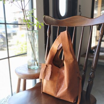 my Bag -mini- B　檜皮色　ピッグスキンレザーの画像