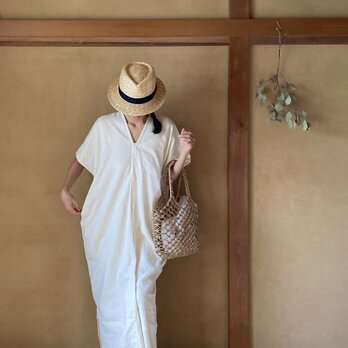 Tao Kaftan ４colors/ ダブルコットンカフタンワンピース　４色の画像
