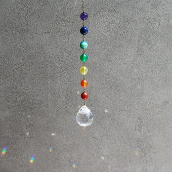 【サンキャッチャー】天然石の虹 レインボーの画像
