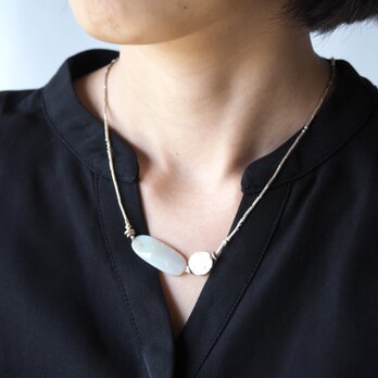 -Opal・silver- necklaceの画像