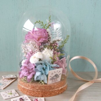 誕生月の天然石 flower dome　-lavender blue-の画像