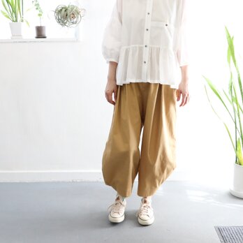 cotton chino squash pants (yellow ocher)の画像