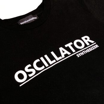 【Tシャツ】OSCILLATOR T-shirt　オシレーター　シンセサイザーTシャツ・ブラックの画像